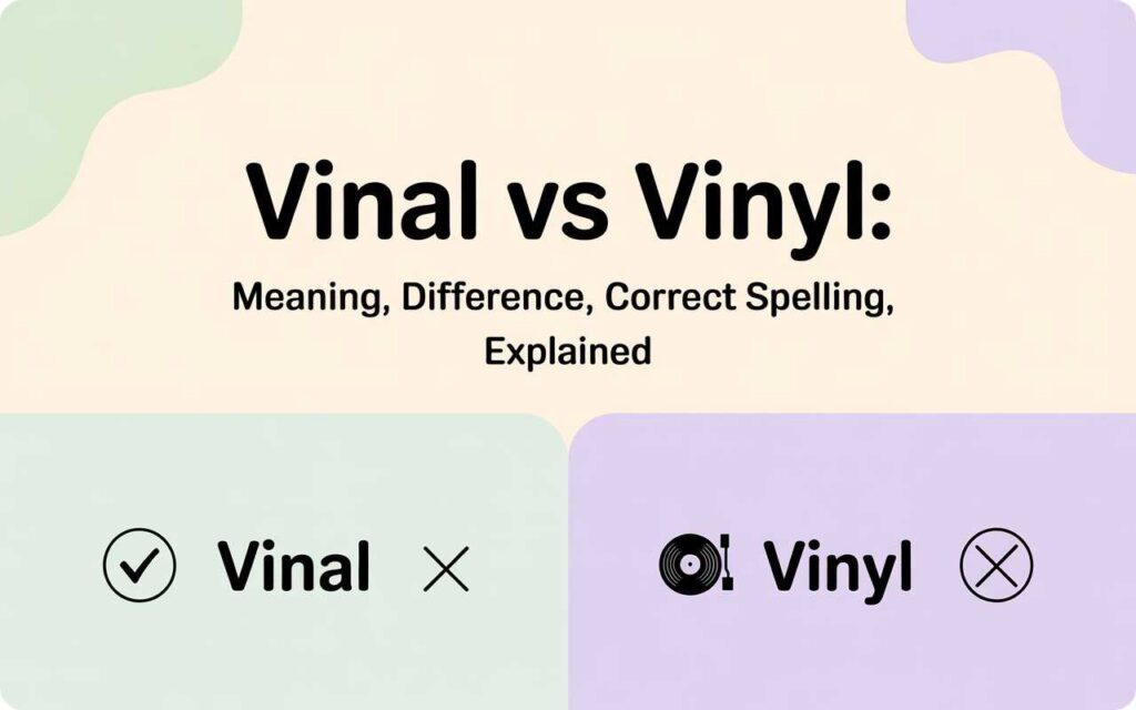 Vinal vs Vinyl