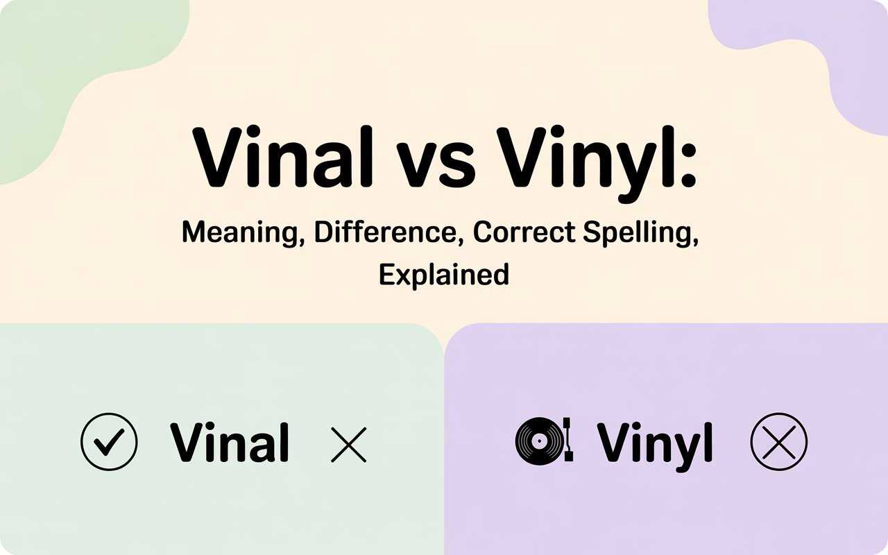 Vinal vs Vinyl