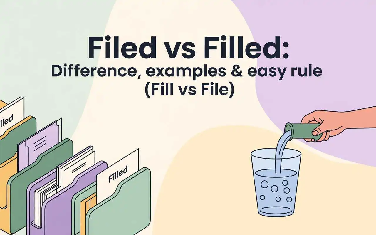Filed vs Filled
