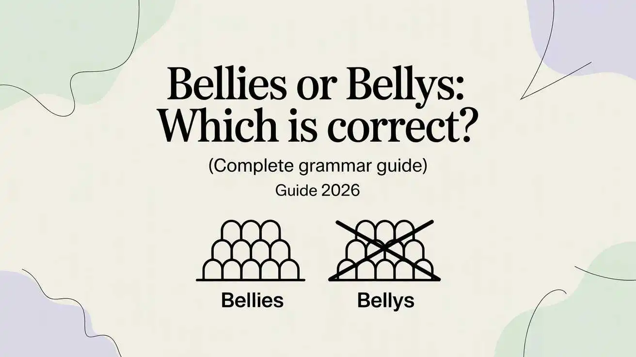 Bellies or Bellys
