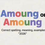 Amoung or Among