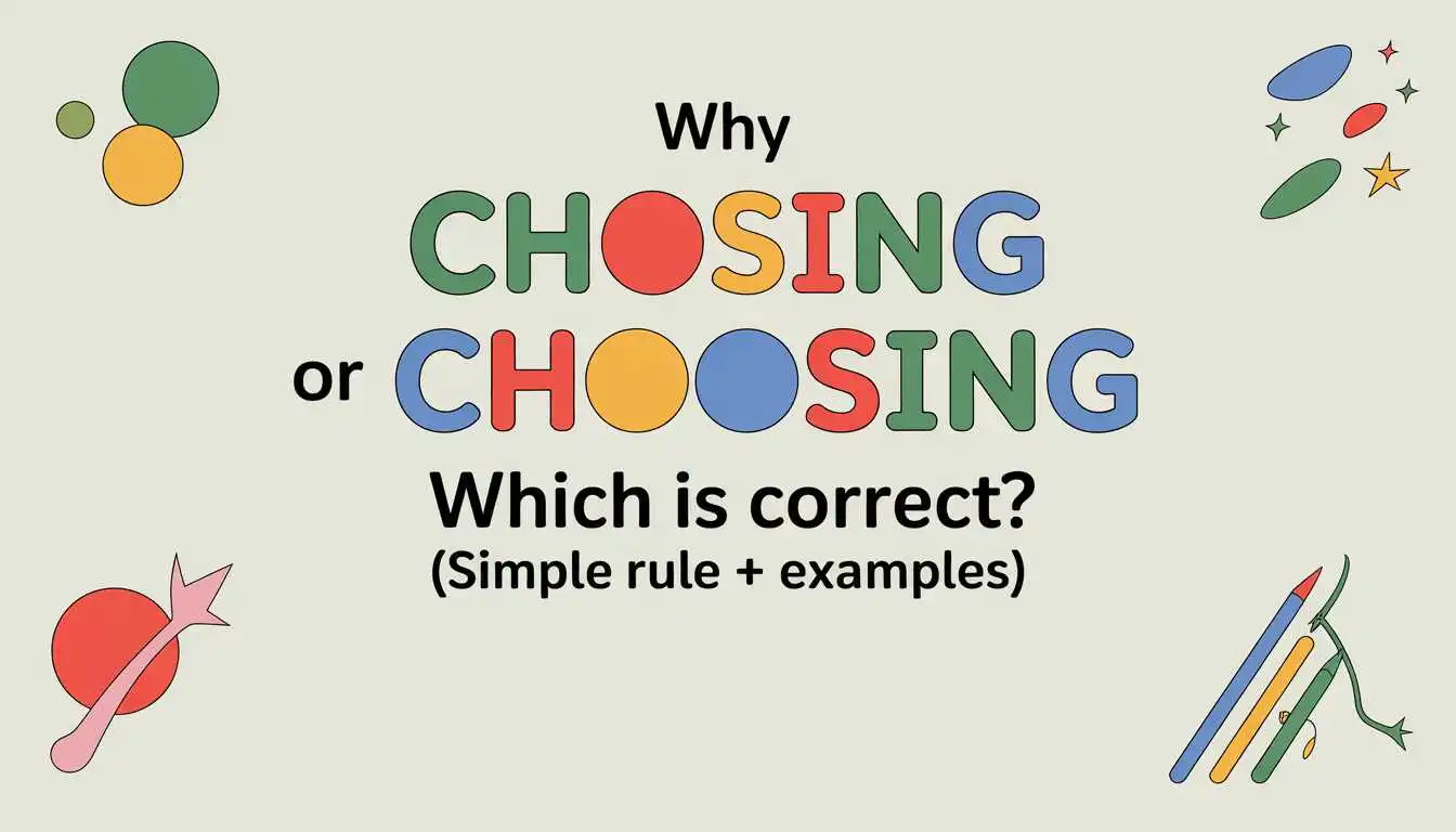 Chosing or Choosing
