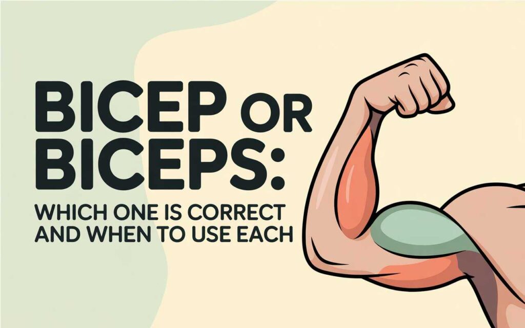 Bicep or Biceps