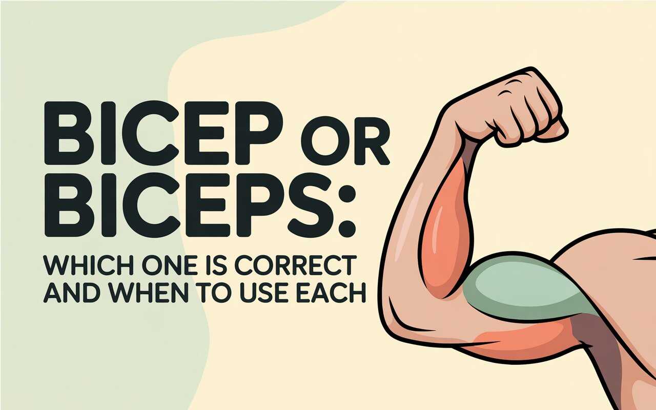 Bicep or Biceps