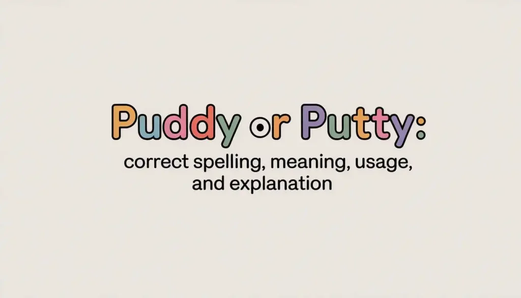 Puddy or Putty