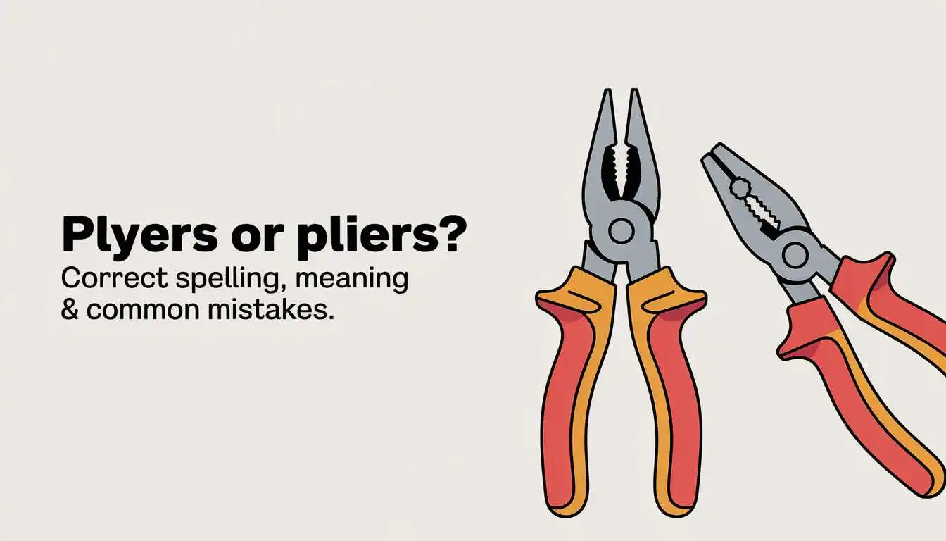 plyers or pliers