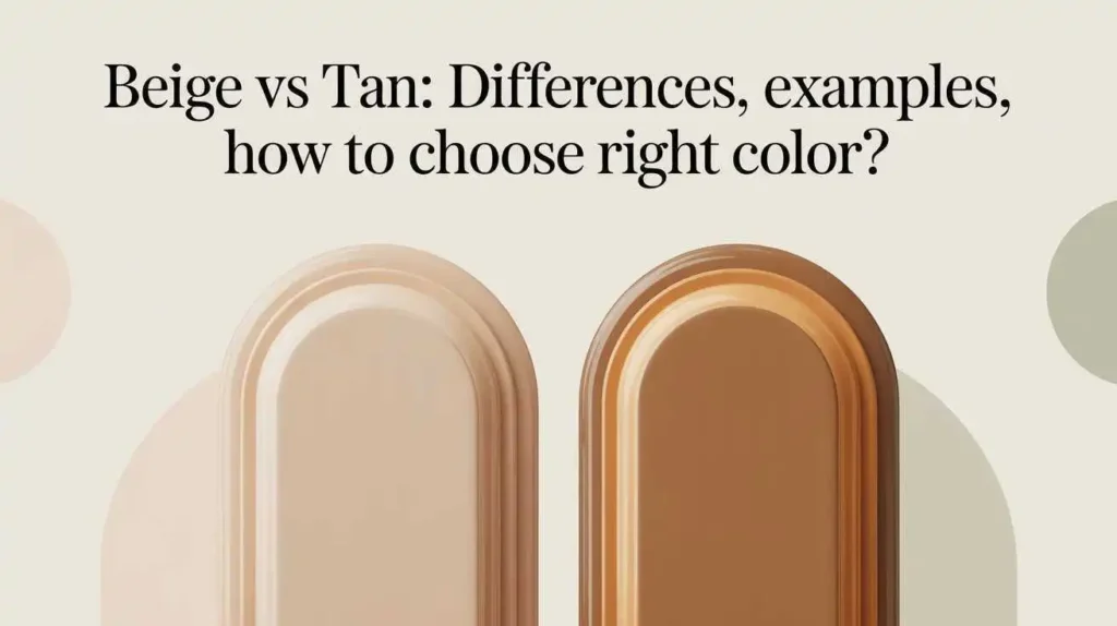 Beige vs Tan