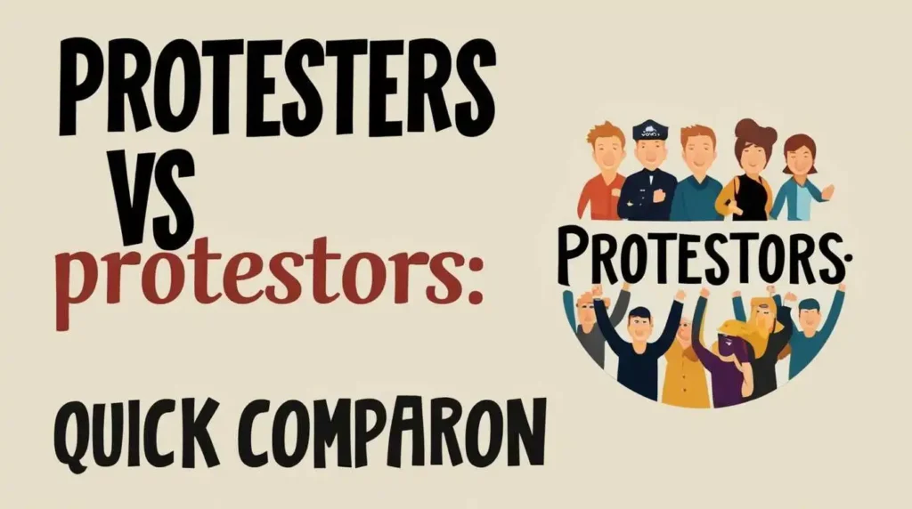 Protesters-vs-Protestors:-Quick-Comparison