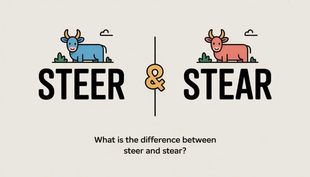 What-Is-the-Difference-Between- Steer-and-Stear?