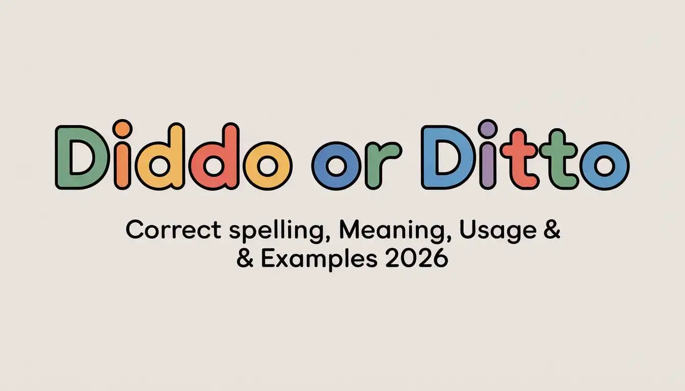 Diddo or Ditto