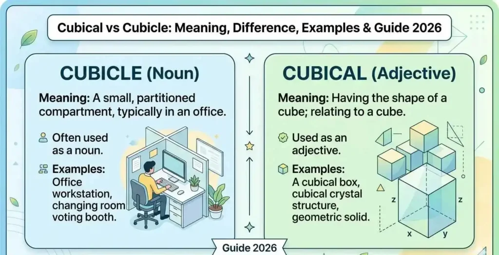 Cubical vs Cubicle