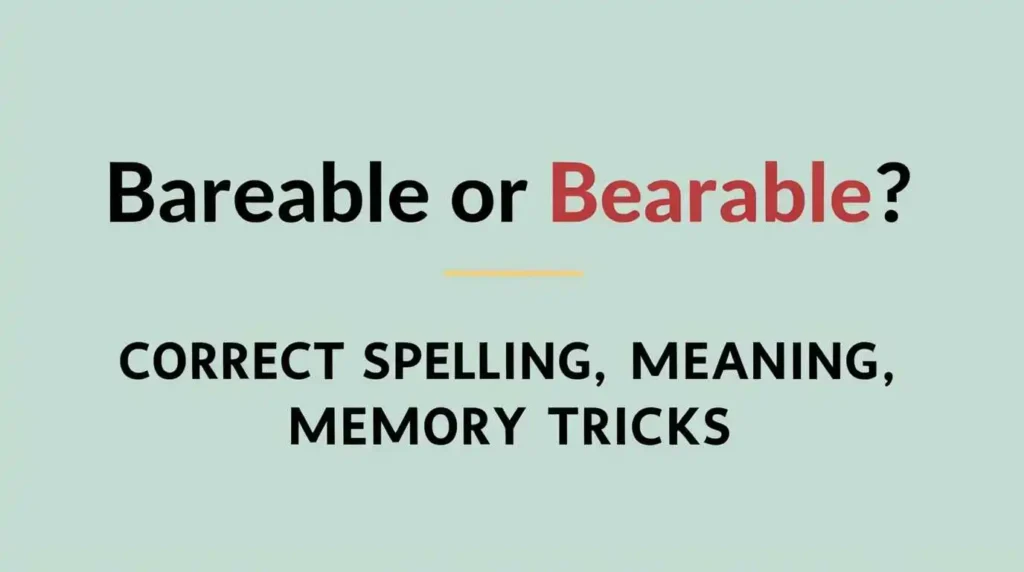 Bareable or Bearable