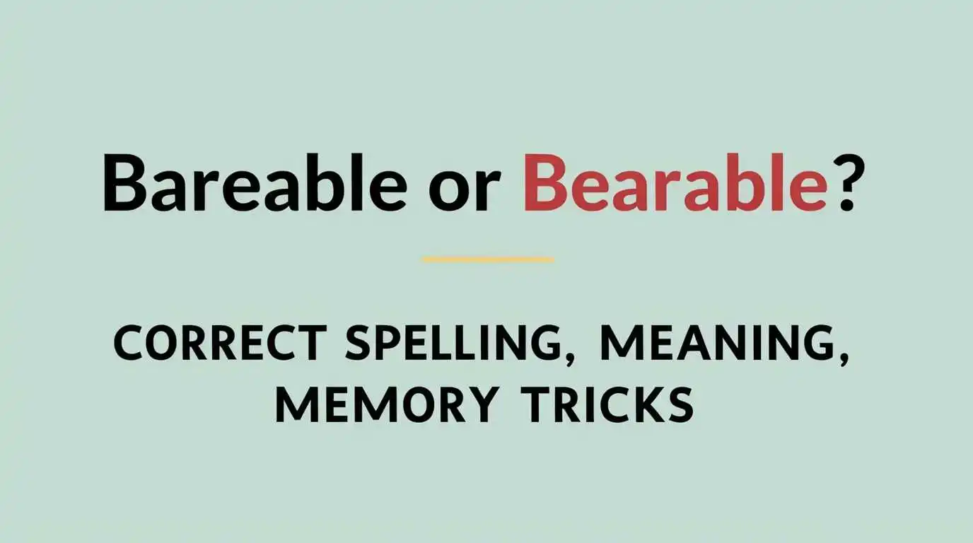 Bareable or Bearable