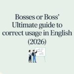 Bosses or Boss'