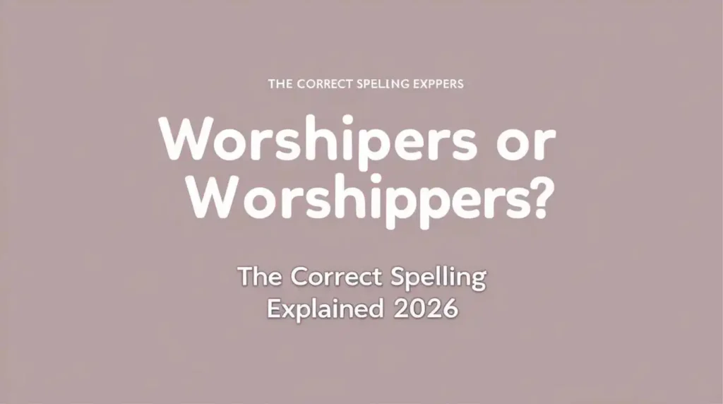 Worshipers or Worshippers