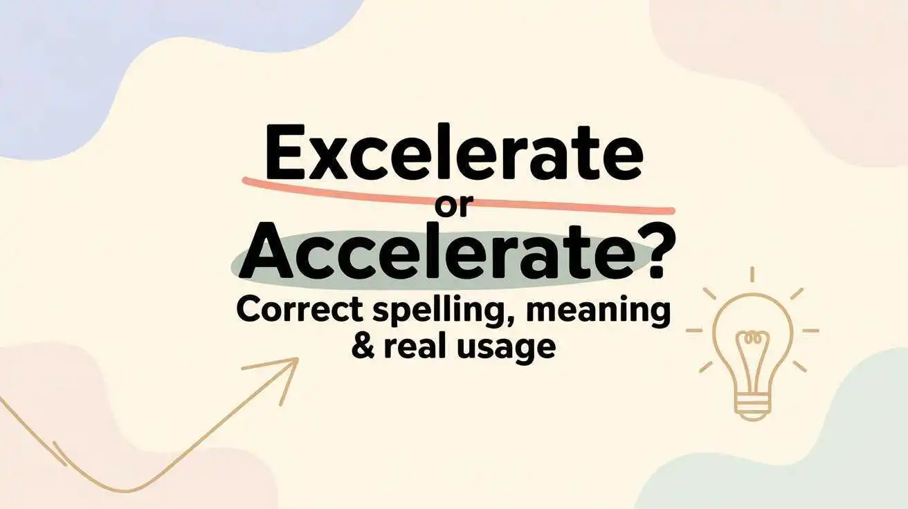 Excelerate or Accelerate