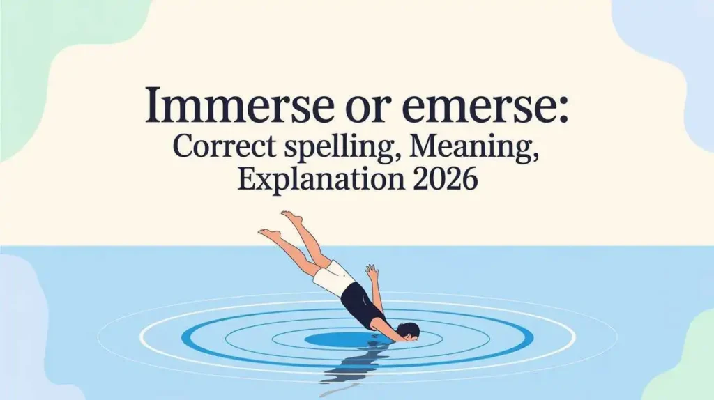 Immerse or Emerse