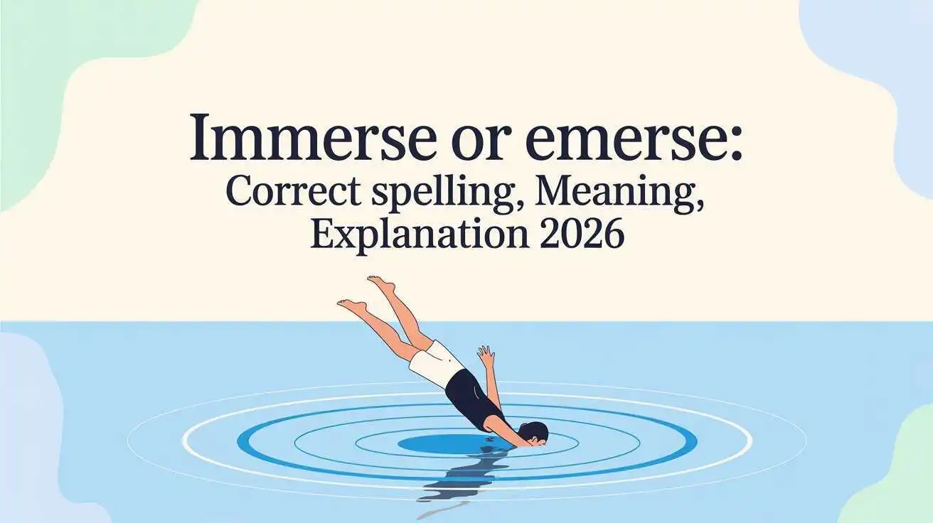 Immerse or Emerse