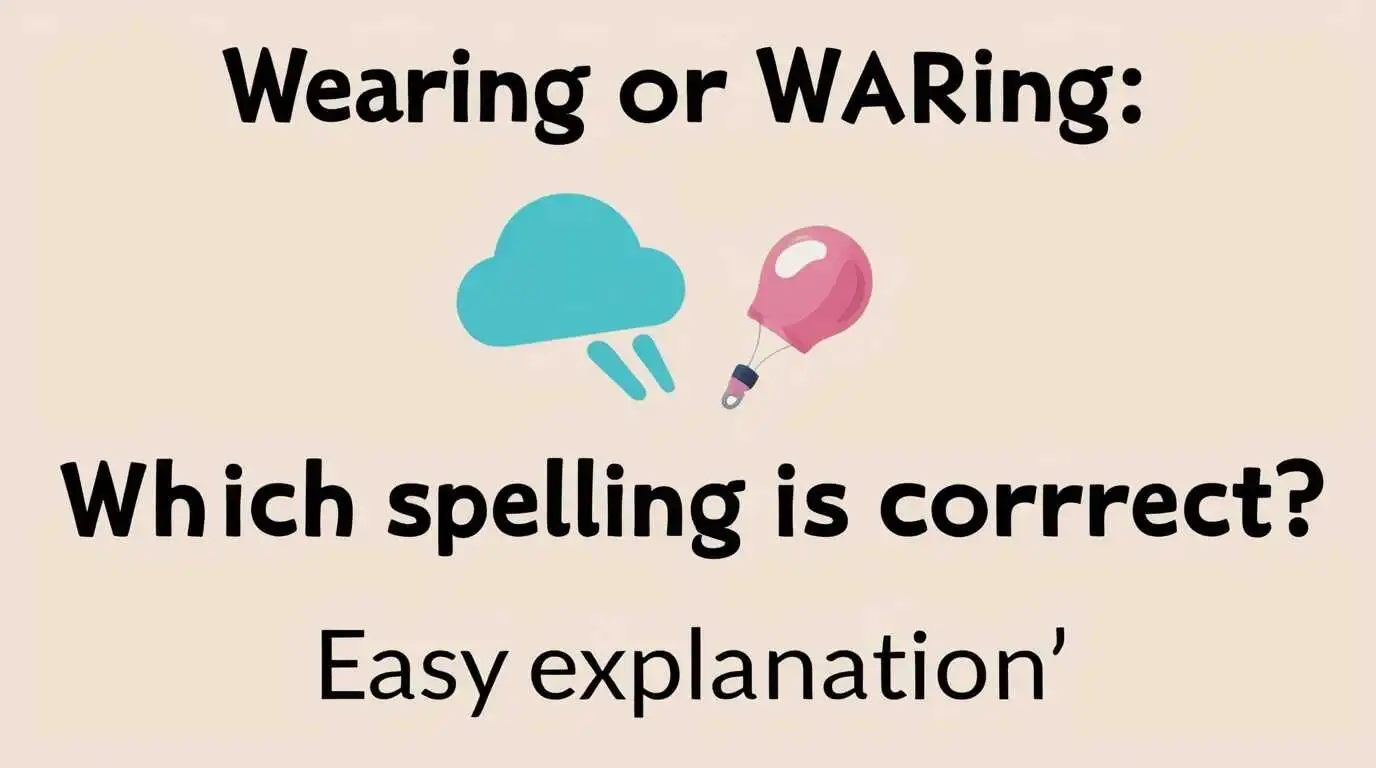 Wearing or Waring