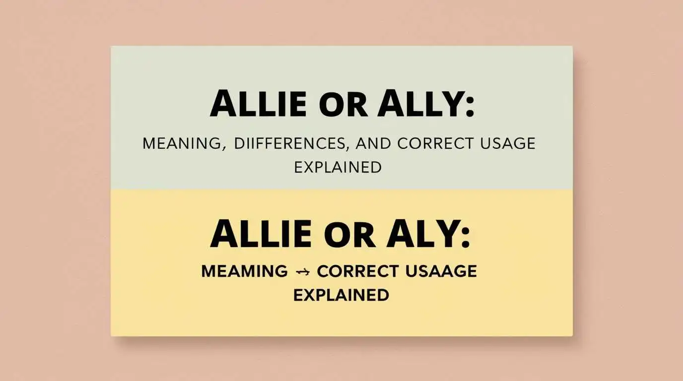 Allie or Ally