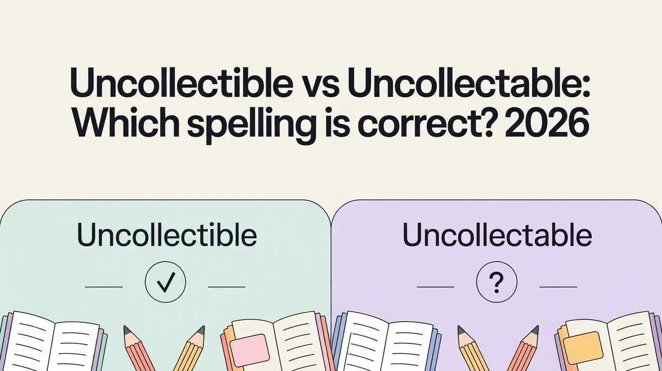 Uncollectible vs Uncollectable