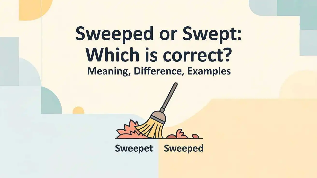 Sweeped or Swept