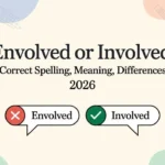 Envolved or Involved