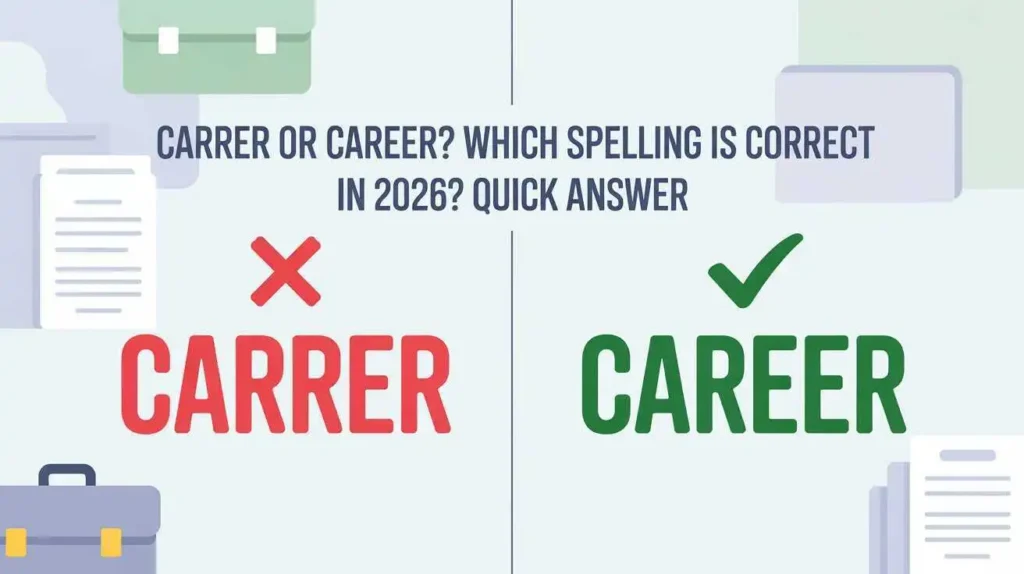 Carrer or Career