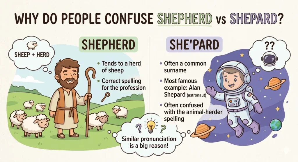 Why-do-people-confuse-shepherd- vs-shepard?