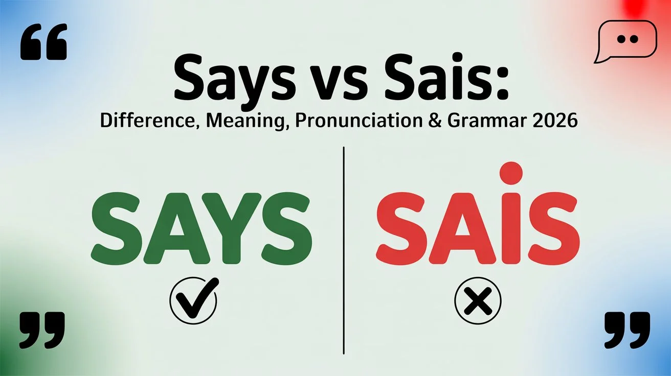 Says vs Sais