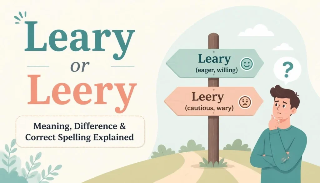 Leary or Leery