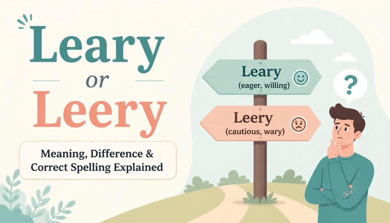 Leary or Leery