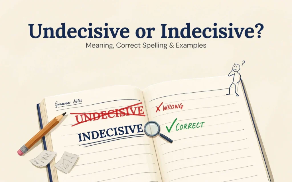 Undecisive or Indecisive