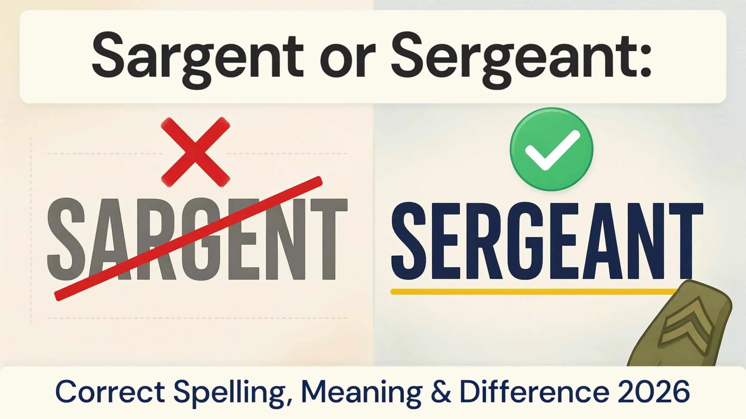 Sargent or Sergeant