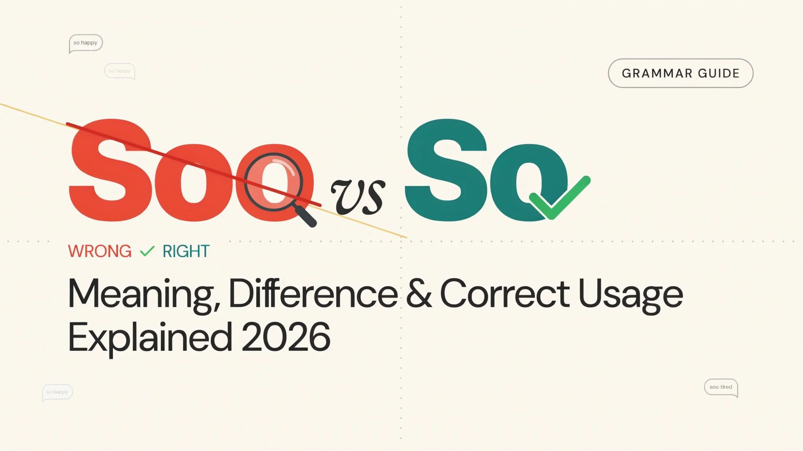 Soo vs So
