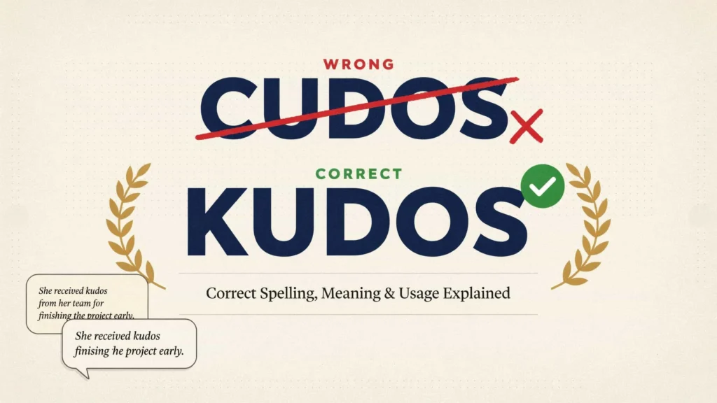Cudos or Kudos